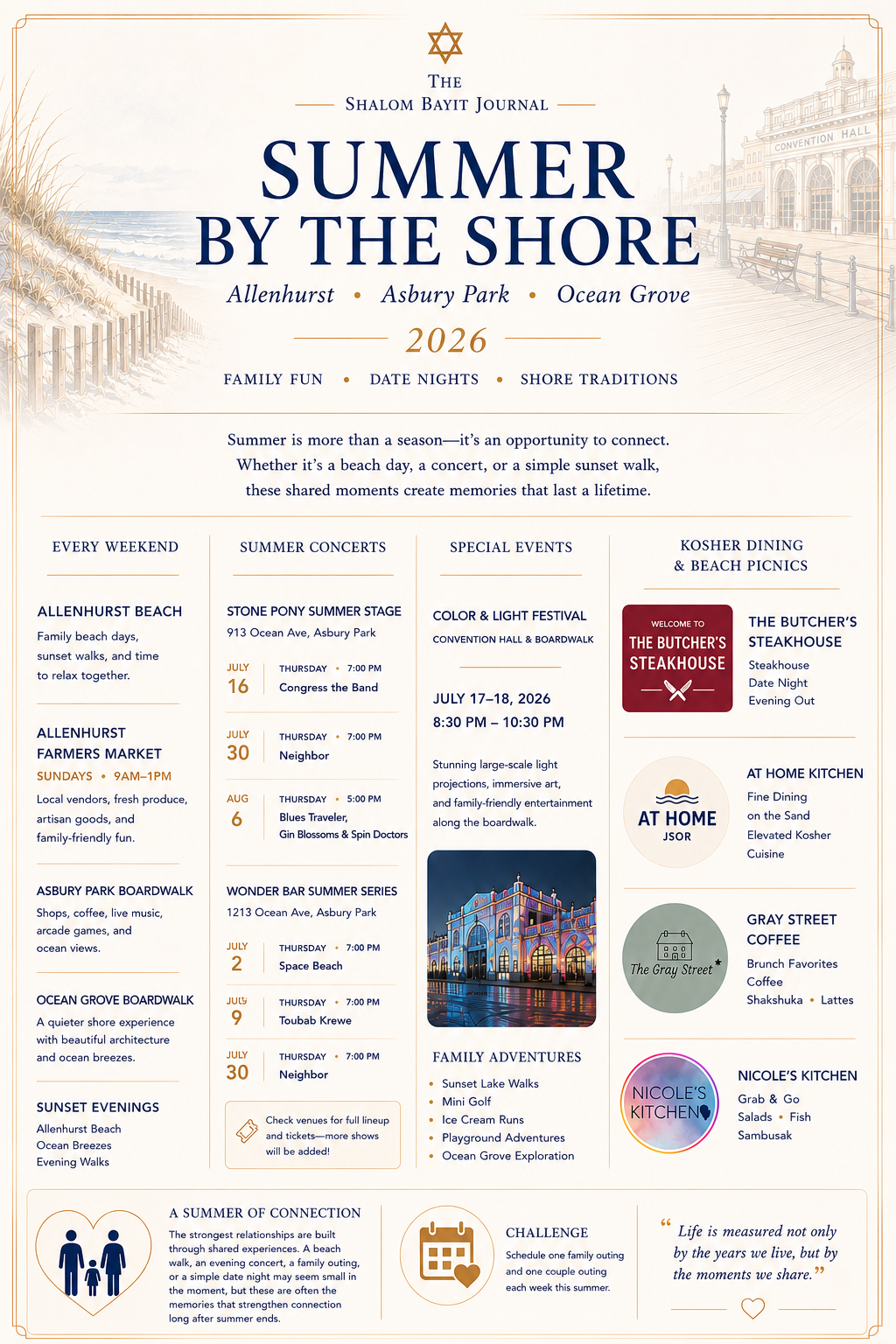 Summer by the Shore 2026 guide