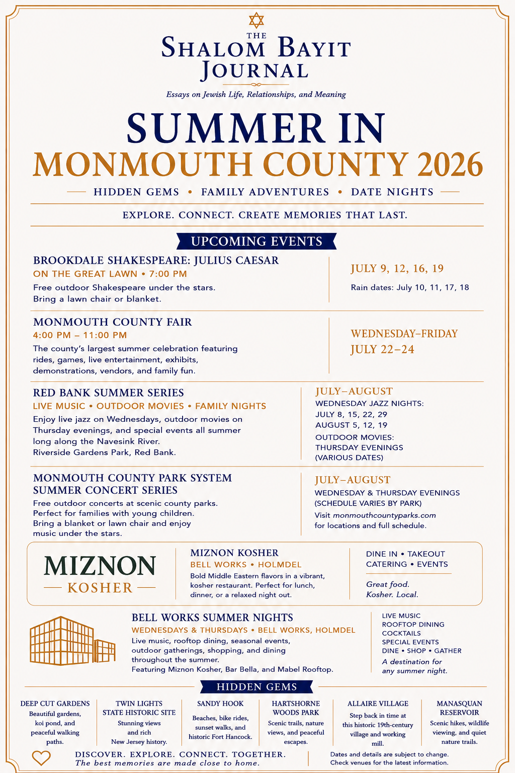 Summer in Monmouth County 2026 guide